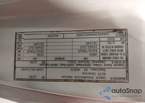 1995 GMC Safari Xt z USA, uszkodzony, nr VIN 1GDDM19W9SB532482